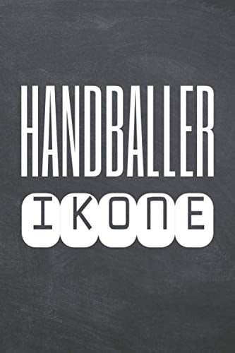 Handballer Ikone: Handballer Punktraster Notizbuch, Notizheft oder Schreibheft - 110 Seiten - Büro Equipment & Zubehör - Lustiges Geschenk zu Weihnachten oder Geburtstag (German Edition)