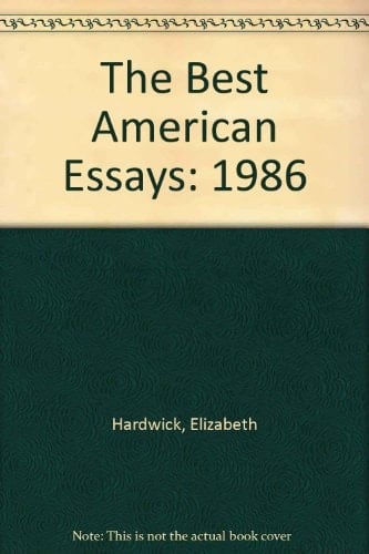 Best American Essays, 1986