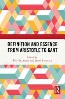 Definition and Essence from Aristotle to Kant