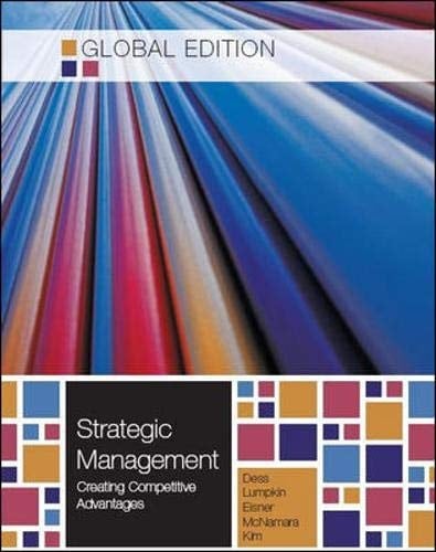 Strategic Management Creating Competitive Advantages