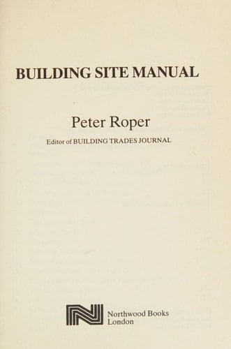 Building Site Manual