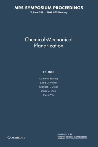 Chemical-Mechanical Planarization: Volume 767