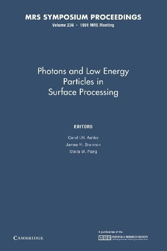 Photons and Low Energy Particles in Surface Processing: Volume 236
