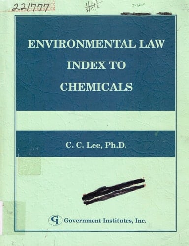 Environmental Law Index to Chemicals
