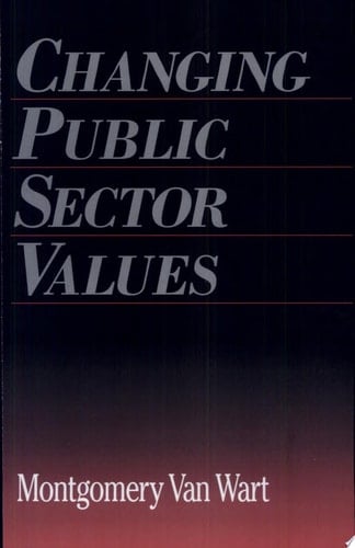 Changing Public Sector Values