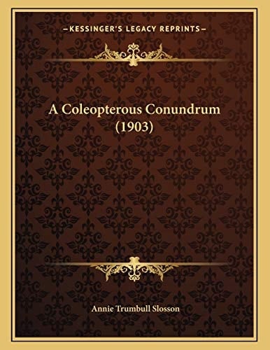 A Coleopterous Conundrum (1903)