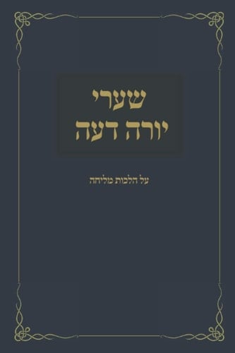 שערי יורה דעה: על הלכות מליחה (Hebrew Edition)