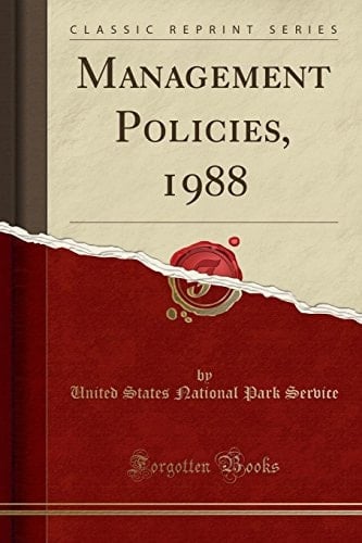 Management Policies, 1988 (Classic Reprint)