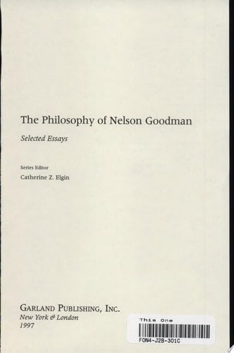 Nelson Goodman's Theory of Symbols and Its Applications
