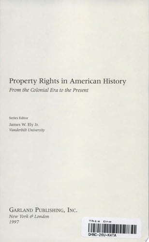 Contemporary Property Rights Issues