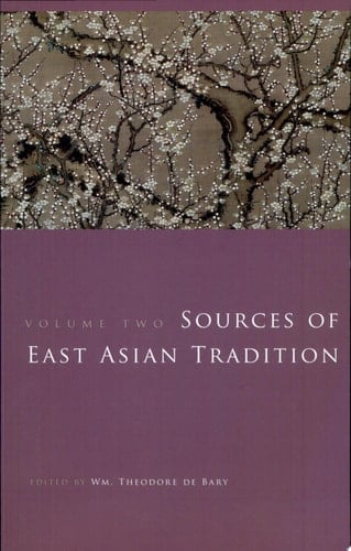 Sources of East Asian Tradition: The modern period