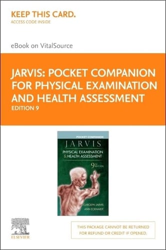 Pocket Companion for Physical Examination & Health Assessment - Elsevier eBook on VitalSource (Retail Access Card)
