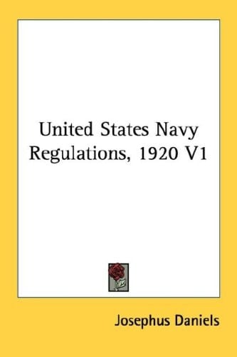United States Navy Regulations, 1920 V1