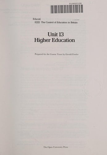 Higher Education