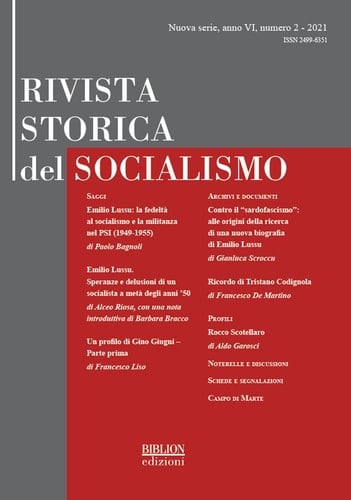 Rivista storica del socialismo (2021)