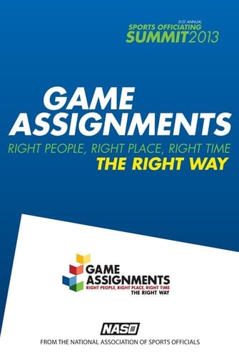 Game Assignments: Right People, Right Place, Right Time- The Right Way