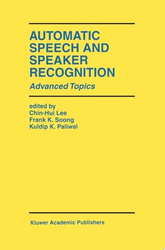 Automatic Speech and Speaker Recognition Advanced Topics