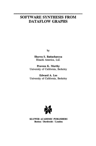 Software Synthesis from Dataflow Graphs