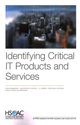Identifying Critical IT Products and Services