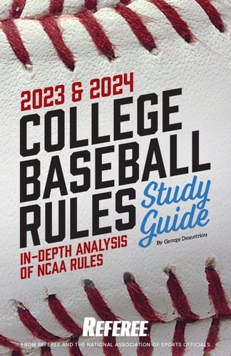 Study Guide College Baseball Rules 2023-2024