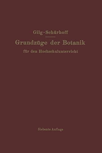 Grundzüge der Botanik: Für den Hochschulunterricht (German Edition)