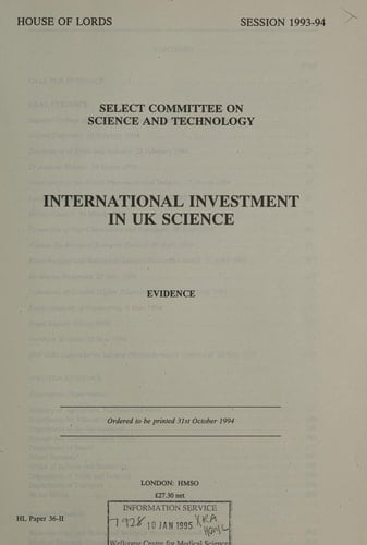 4th Report [Session 1993-94]