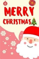 Merry Christmas Notebook, Blank Lined Composition Book Journal Gift,120 Pages, 6x9, Soft Cover