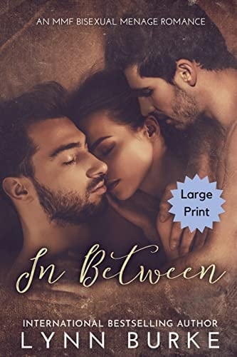 In Between Large Print A Steamy MMF Bisexual Menage Romance