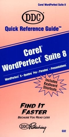 Quick Reference Guide for Corel Wordperfect Suite 8