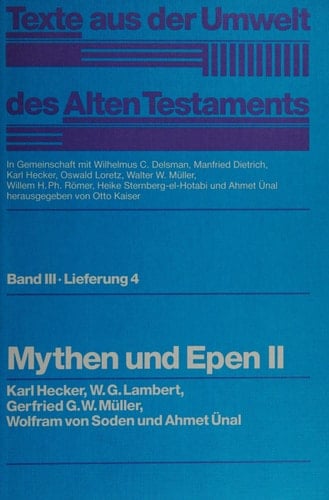 Texte aus der Umwelt des Alten Testaments (TUAT): Ergänzungslieferung