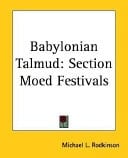 Babylonian Talmud Section Moed Festivals
