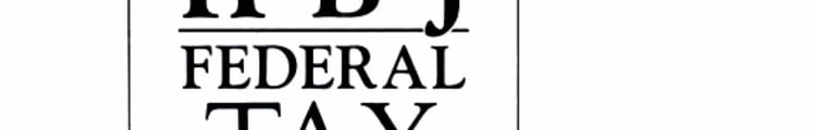 HBJ Federal Tax Course, 1992 1992 Edition