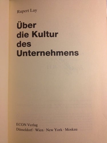Über die Kultur des Unternehmens