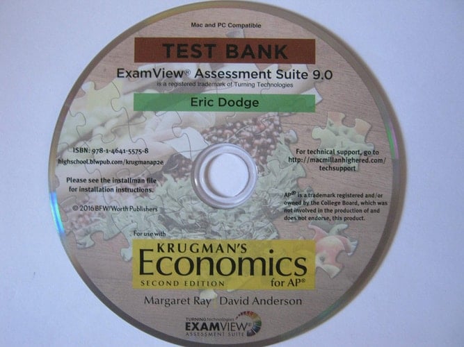 Krugman's Economics Second Edition AP Edition Test Bank