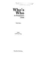 Who's who in Singapore, 2006