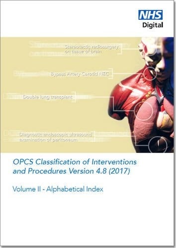 OPCS Classification of Interventions and Procedures: Alphabetical index