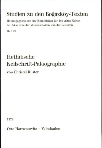 Hethitische Keilschrift-Paläographie