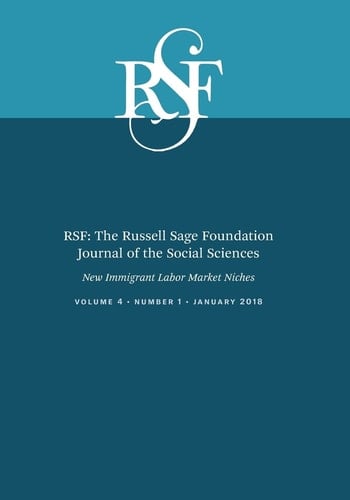 Rsf: The Russell Sage Foundation Journal of the Social Sciences New Immigrant Labor Market Niches