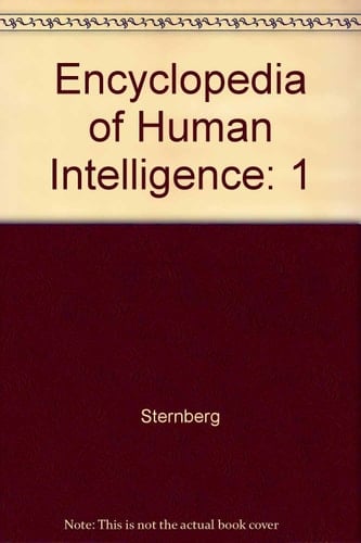 Encyclopedia of Human Intelligence