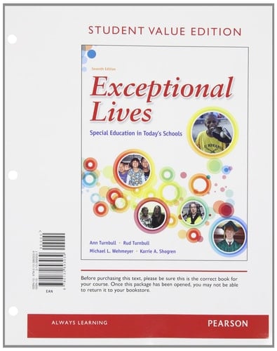 Exceptional Lives Special Education in Today's Schools, Student Value Edition