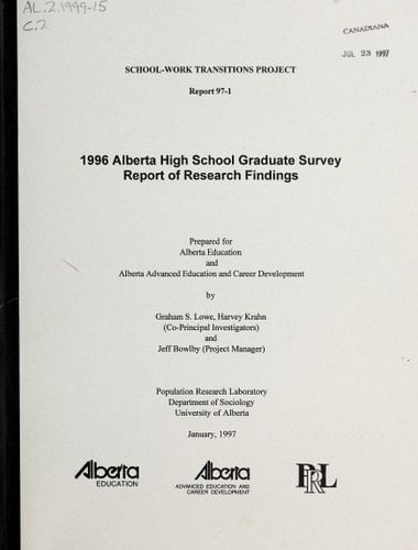 1996 Alberta high school graduate survey: report of research findings