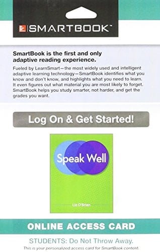 SmartBook Access Card for Speak Well