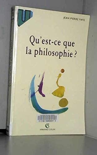 Qu'est-ce que la philosophie?