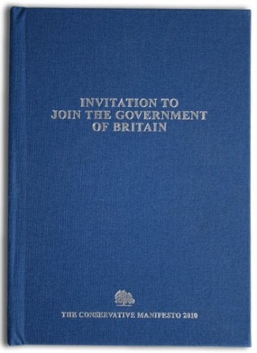 Invitation to Join the Government of Britain The Conservative Manifesto 2010