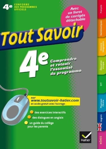 Tout savoir 4e