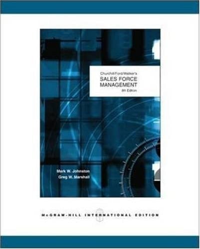 Churchill/Ford/Walker's Sales Force Management