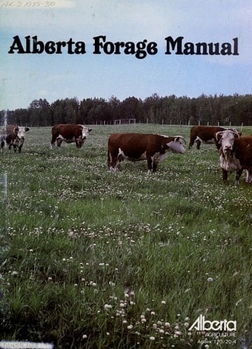 Alberta forage manual