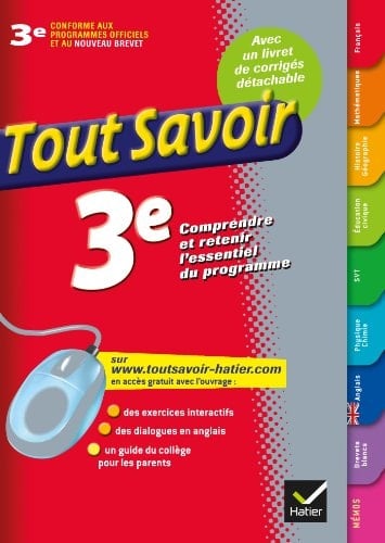 Tout savoir 3e