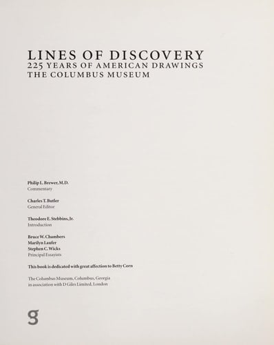 Lines of Discovery 225 Years of American Drawings