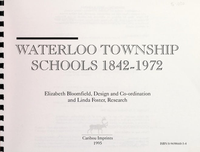 Waterloo Township Schools, 1842-1972